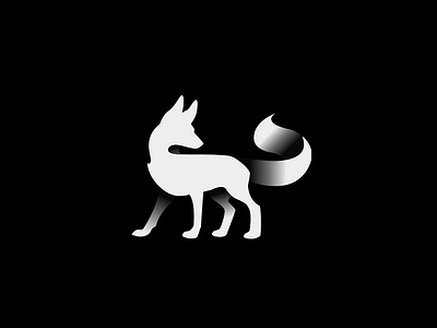 little friend animal coyote fox logo mark