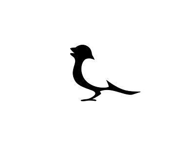 Songbird bird logo mark whitespace