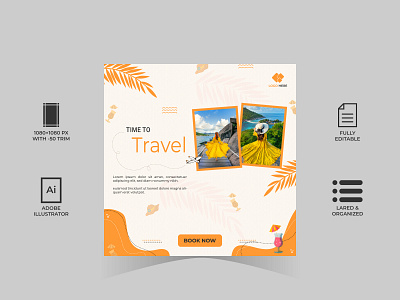 Traveling Social Media Post Template