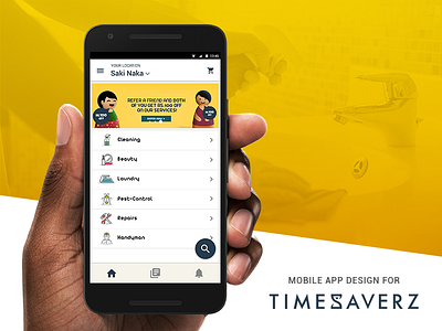 Redesigning the Timesaverz Customer App