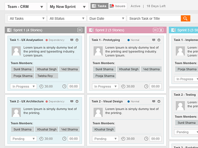 Team - Sprint Tasks