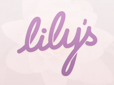 Lily's bridal cursive experiment pink purple script test typography