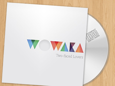 Two-faced Lovers cd design jpop minimalism two faced wowaka