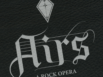 Airs - A Rock Opera black germanic identity leather logo opera rock