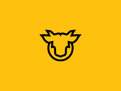 Te Hoe Home Kills animal bull icon logo mark symbol yellow