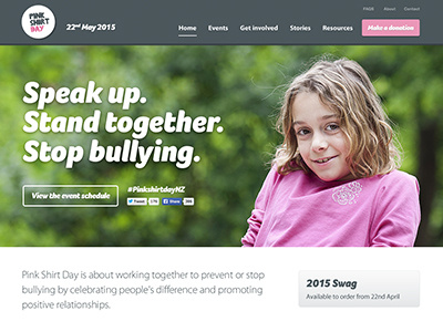 Pink Shirt Day bully bullying homepage new zealand pink pink shirt responsive shirt web