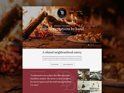 Dough Bros home page black sheep concept creations design hamilton new zealand pizza restaurant web