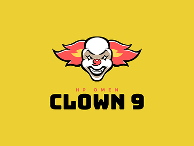 Clown 9 Esports Logo cloud9 clown clowns esports hp logo omen overwatch sports logos sports teams video games