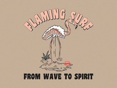 Flaming Surf appareldesign artistr artwork branding clothingdesign graphic design graphicart graphicartist graphictees ilustration logo merch vector