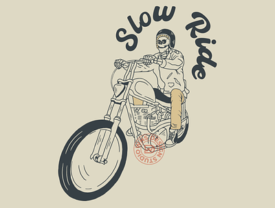 Sloe Ride appareldesign artwork born branding custom graphic design ilustration logo logos motorcycle ride rider skull slowride tshirtdesign ui wild