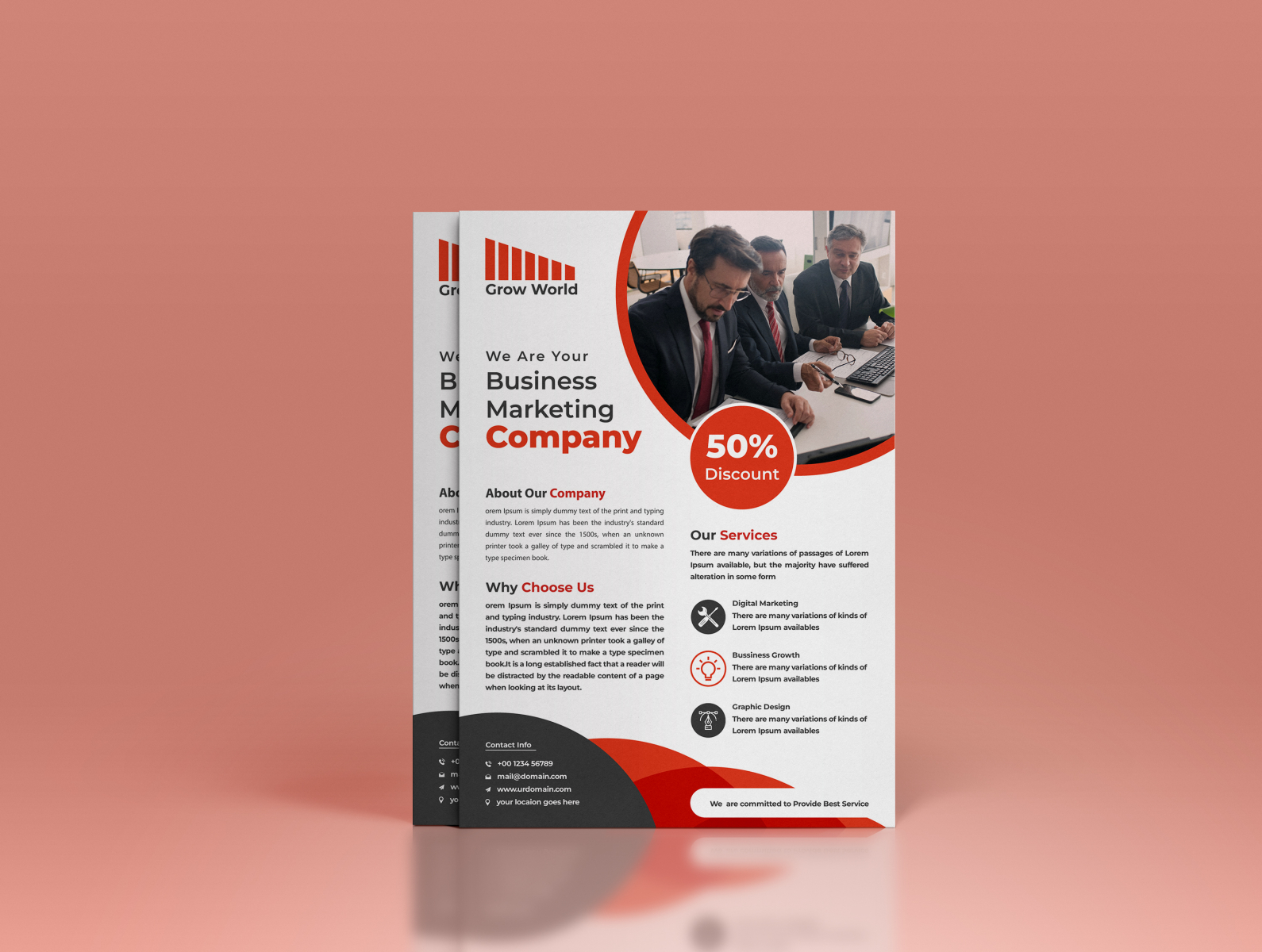 Corporate Business Flyer Design Template by aipsdesign on Dribbble