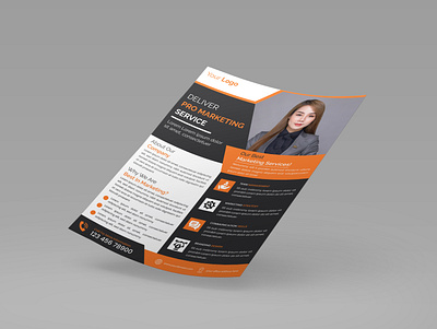 A4 Corporate Flyer Design With Mockup a4 a4 template agency flyer brochure business business flyer clean company flyer corporate corporate flyer creative flyer design design flyer flyer business flyer corporate flyers professional template templates unique