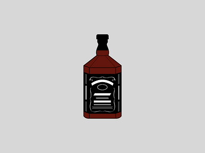 Jk bottle daniels illustration jack vector