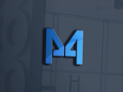 M 4 design illustrator logo logo 3d m