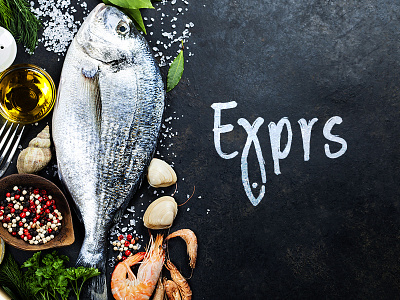 Exprs branding exprs fish fish logo graphic design illustrator vector