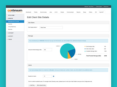 Sync247 Dashboard