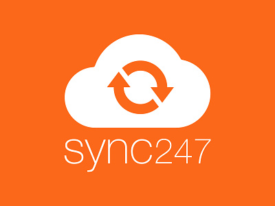Sync247 Logo branding design logo