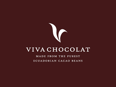 "Viva Chocolate" Logo Design brown chocolate logo design logo mark portfolio symbol