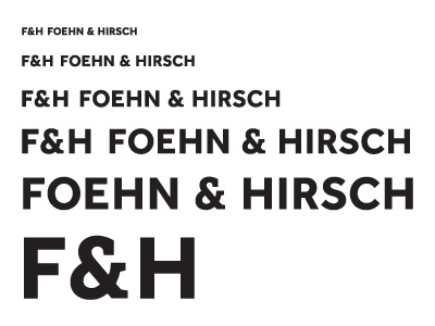 Foehn & Hirsch Logotype Feedback