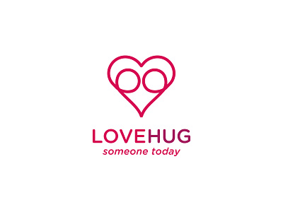 Lovehug Logo Design greeting cards logo design love lovehug portfolio valentines