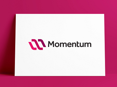 Momentum Logo Design for Sale by The Logo Smith brand brand identity branding identity initial m letter m logo logo design logo design for sale logo designer logo designs for sale logodesign logos logos for sale momentum portfolio typography