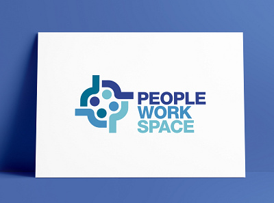 PeopleWorkSpace Logo Designed by The Logo Smith brand identity identity logo logo design logo designer logo marks logos meetings people portfolio typography workspace