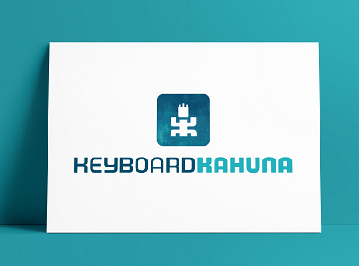 Keyboard Kahuna Logo Portrait MockUp Poster The Logo Smith brand identity branding icon identity logo logo design logo designer logos portfolio typography