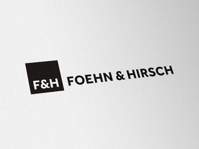 Foehn & Hirsch Identity black brand branding icon identity logo design logos