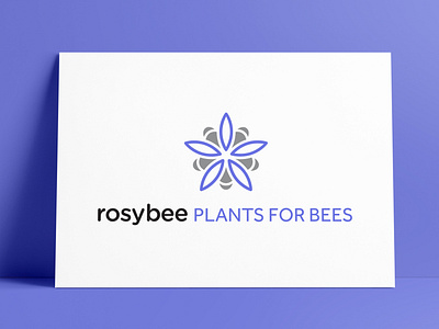 RosyBee Plants for Bees Logo Designed by The Logo Smith