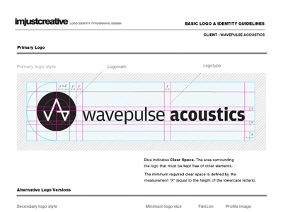 Wavepulse Acoustics Identity Guide brand guidelines identity logo