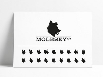 MoleseyCo Dog Logo Mascot Designed by The Logo Smith brand identity branding dog logo identity logo logo design logo designer logo marks logos mascot portfolio typography