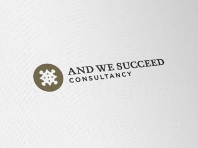 And We Succeed Logo [C] brand branding gold icon identity logo