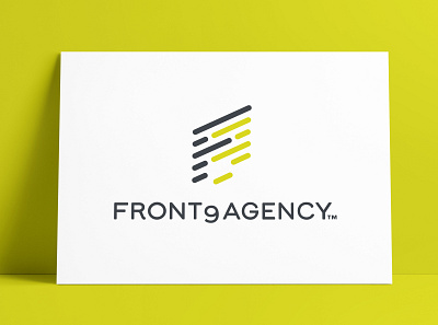 Front9Agency Logo Designed by The Logo Smith brand brand identity branding branding design icon identity logo logo design logo designer logos portfolio typography