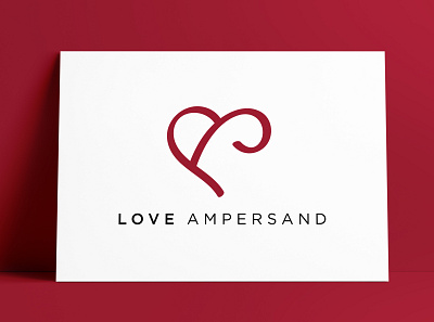 Love Ampersand Logo Designed by Logo Smith ampersand brand identity branding heart logo identity logo logo design logo designer logo marks logos love portfolio type design typography