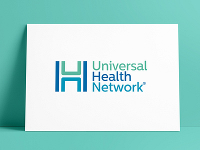 Universal Health Network Logo Designed by The Logo Smith