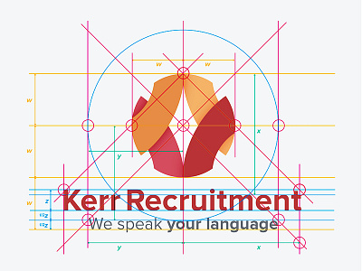 Kerr Recruitment Logo & Brand Identity Design brand identity freelance logo designer logo design logo portfolio logo specifications portfolio