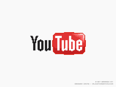 YouTube 8 Bit Brands 8 bit brands logo design youtube
