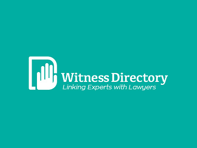 Witness Directory Logo & Pictogram Design By The Logo Smith icon law lawyer legal logo pictogram portfolio sans serif serif symbol