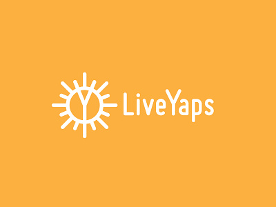 LiveYaps Logo & iOS App Icon Design By The Logo Smith app branding chat design icon location logo orange portfolio social