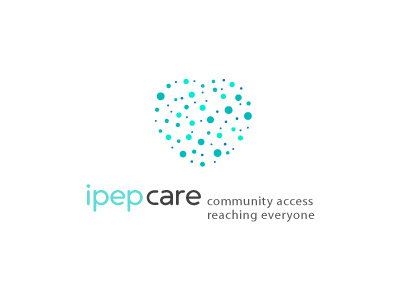 iPEP-C.a.r.e. HIV Prevention Logo care health heart hiv logo medical portfolio