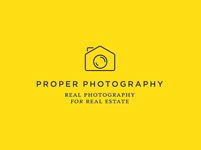 Real Estate Photography Logo Design branding design estate agents identity logo photographer portfolio real estate sans serif serif yellow