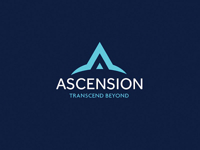 Ascension Logo Design blue brand identity logo design logos portfolio sans serif