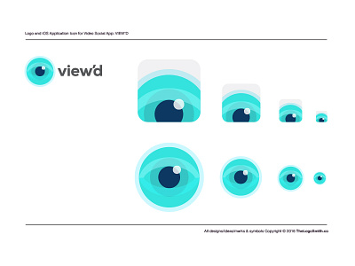 View'd Logo & iOS App Icon Design
