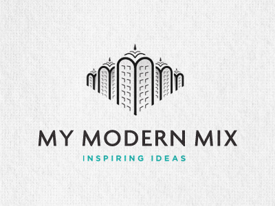 My Modern Mix Logo ampersand caps green logo logo design sans serif texture