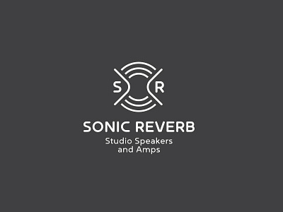 Sonic Reverb Speaker Logo Design amps audio branding identity logo logo design music portfolio speakers