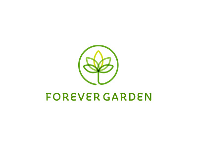 Forever Garden Logo & Brand ID Design branding garden green identity logo logo design plants portfolio trees