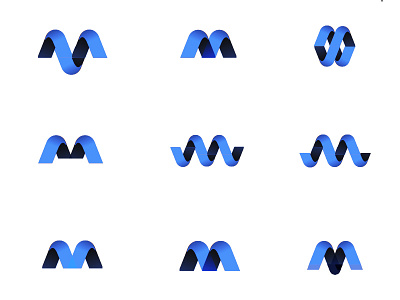 Letter M Logo Design Explorations