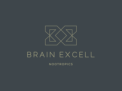 Brain Excell Nootropics Packaging Logo Design branding food identity label logo logo design packaging portfolio