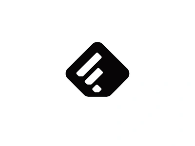 Feedly Monomark Designed By The Logo Smith brand brand identity branding icon logo design logo designer logos monochrome monomark portfolio typography