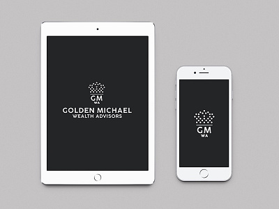 Golden Michael Wealth Advisors Logo & Brand ID Design brand brand designer brand identity crown graphic design initials logo design logo designer logos money portfolio typography